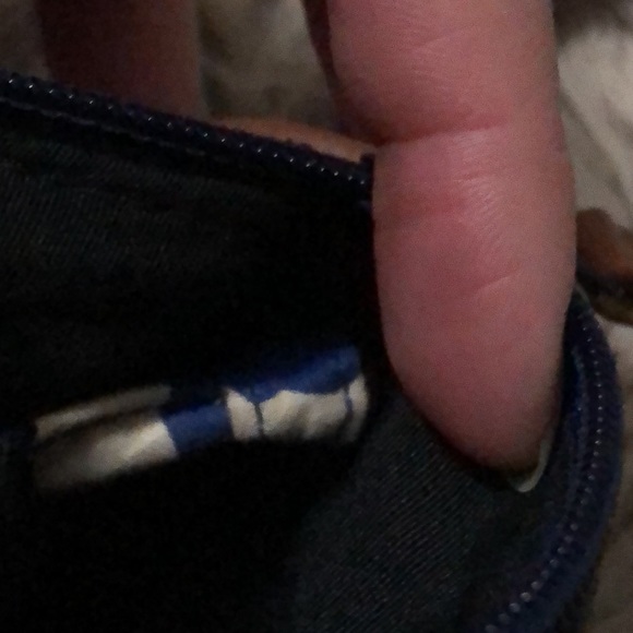 Vntg Esprit Crossbody With One of a kind DIY Vera Bradley Strap-8x5-Navy/Brown - Picture 14 of 14